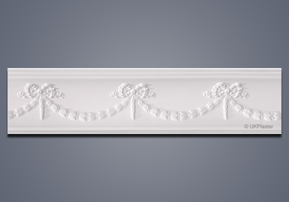 Plaster Cornice Swag and Bow CN145