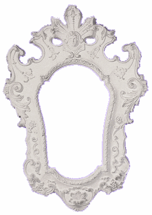 Small Plaster Mirror